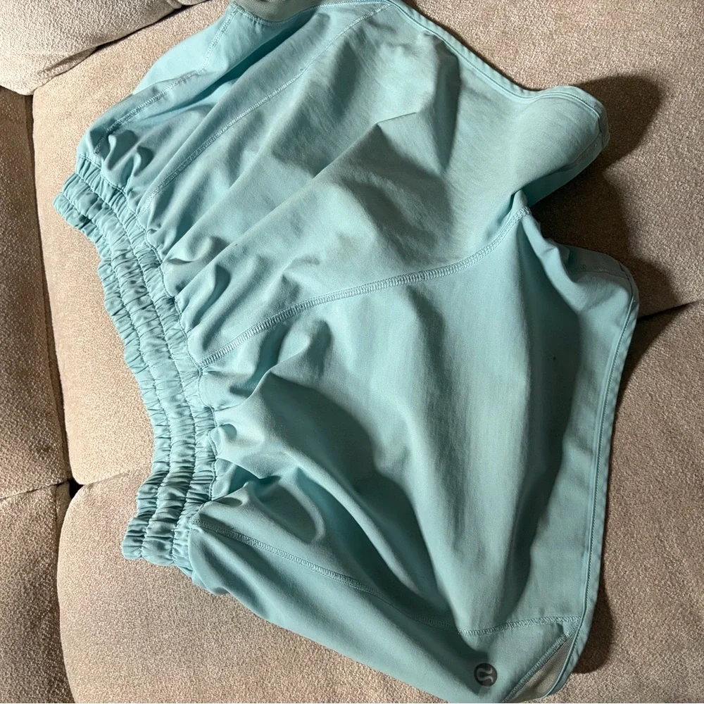 Lululemon ice blue hotty hot shorts - Picture 3 of 3